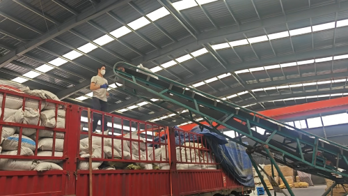工廠廠區(qū)內(nèi)，HPMC產(chǎn)品批量裝車，滿足客戶需求。